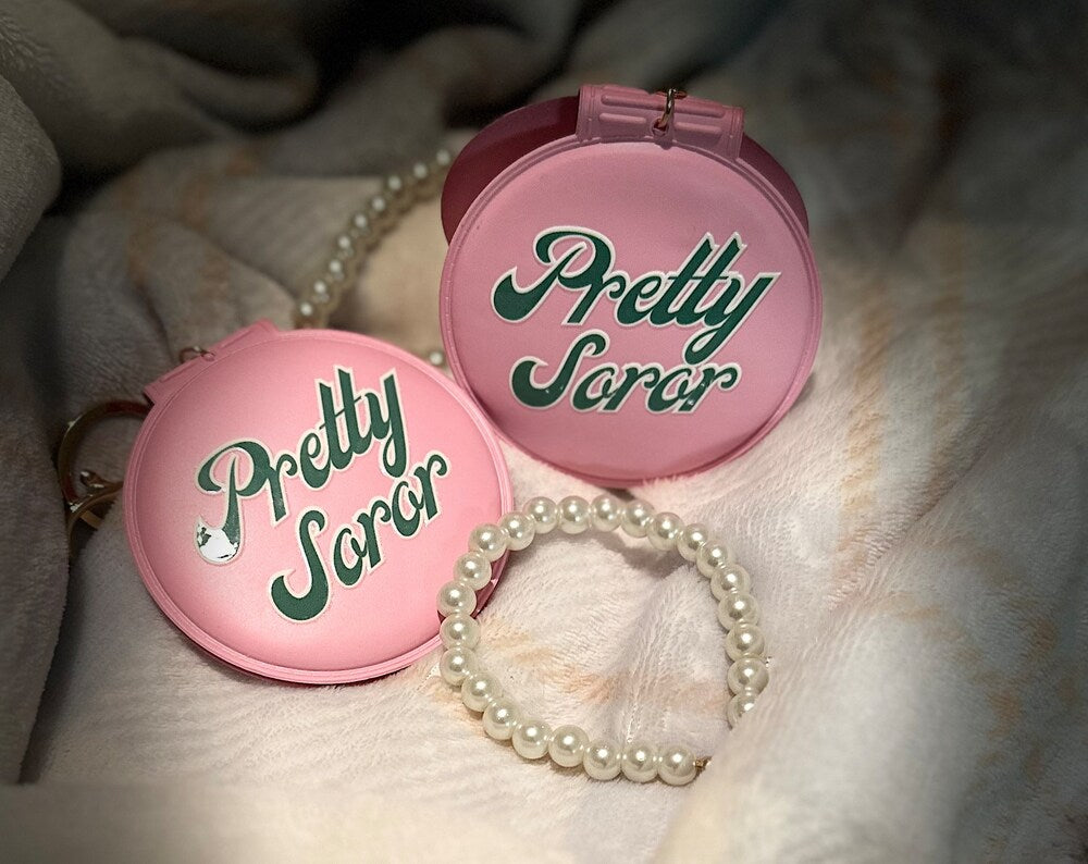 Pretty Girl Keychain Mirror